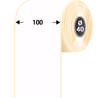 100 mm Műanyag Folyamatos kellékanyag Tezeko Fehér ( 70 m )