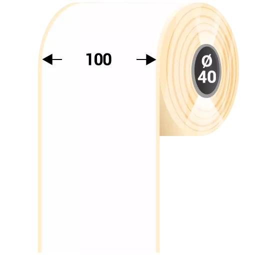 100 mm Műanyag Folyamatos kellékanyag Tezeko Fehér ( 70 m )