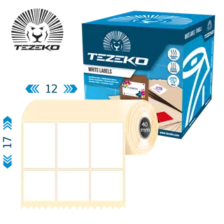 12 mm x 17 mm Papír Tekercses etikett címke Narancs ( 6000 címke/tekercs )