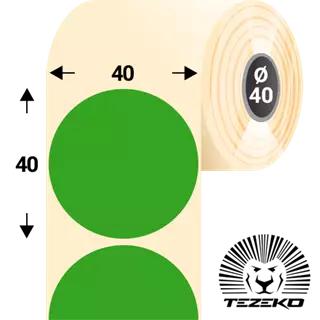 40 mm x 40 mm Papír Tekercses etikett címke Színes ( 1000 címke/tekercs )