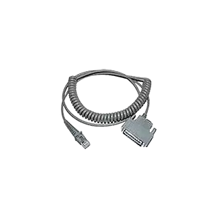 Datalogic Kábel, RS232, 25P, Spirál, CAB-364, 2M (Tápellátás: 9-es Lábról, vagy külső Tápegység)