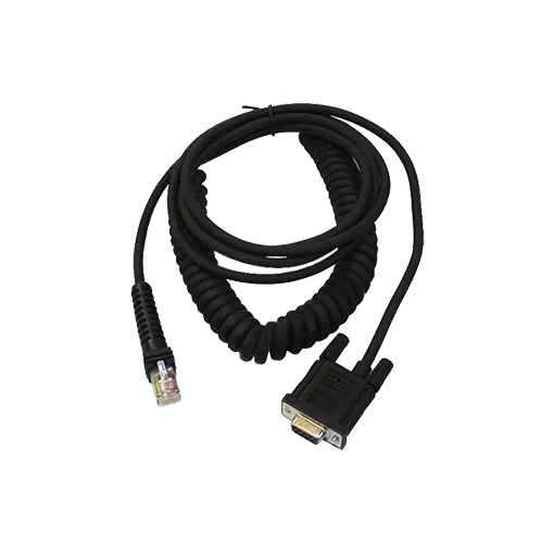 Datalogic Kábel, RS232, 9P, Spirál, CAB-434, 2,6M
