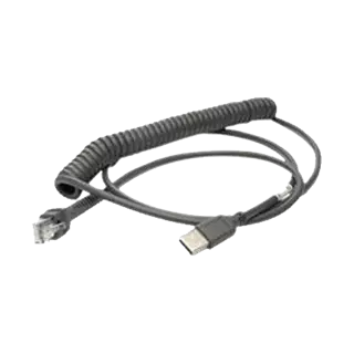 Datalogic USB-A CSatlakozó Kábel, Spirál, 2,4 M
