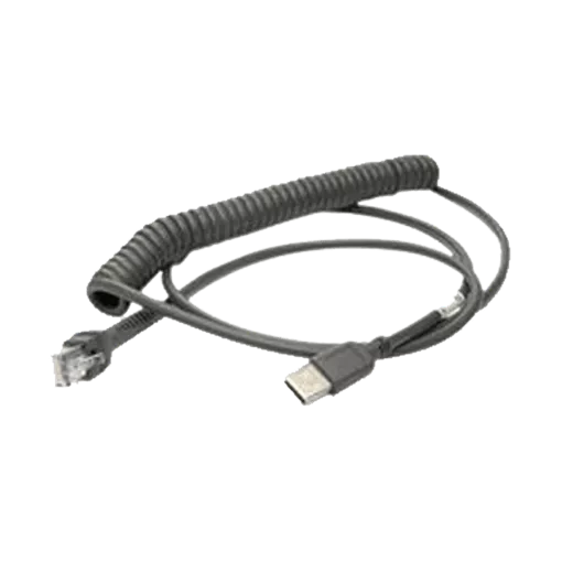 Datalogic USB-A CSatlakozó Kábel, Spirál, 2,4 M