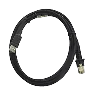 Datalogic USB-A Kábel, Egyenes, 1,2 méter, Tápcsatlakozó, Fekete (A Wlc4X90 Kommunikációs Dokkolókhoz)