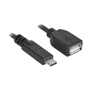 Datalogic USB-A Kábel, Egyenes, 3 méter, Tápcsatlakozó, Fekete (A Wlc4X90 Kommunikációs Dokkolókhoz)