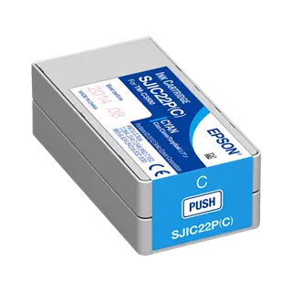 Epson SJC22P(C) Colorworks C3500 Tintapatron, Kék (Cyan)