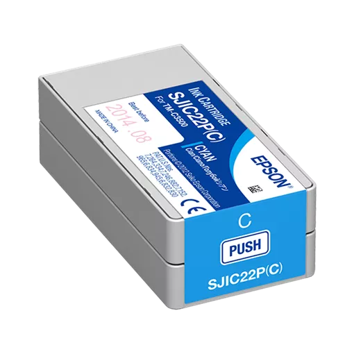 Epson SJC22P(C) Colorworks C3500 Tintapatron, Kék (Cyan)