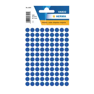 8 mm x 8 mm Papír Íves etikett címke Herma Sötétkék ( 5 ív/doboz )