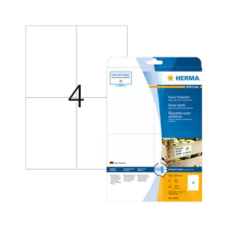105 mm x 148 mm Papír Íves etikett címke Herma Fehér ( 25 ív/doboz )