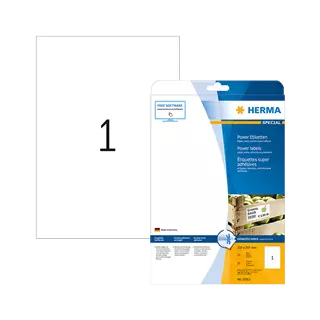 210 mm x 297 mm Papír Íves etikett címke Herma Fehér ( 25 ív/doboz )