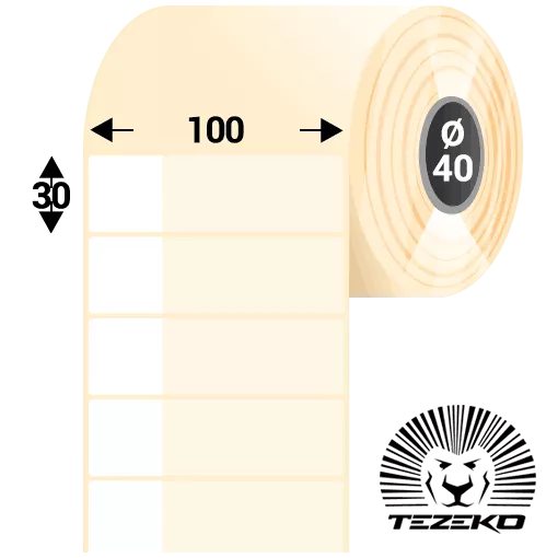 Kábeljelölő, 100 * 30 mm-es 1 pályás műanyag etikett címke (500 címke/tekercs)