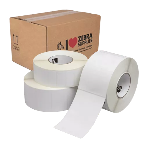 105 mm x 105 mm Műanyag Tekercses etikett címke Fehér ( 543 címke/tekercs )