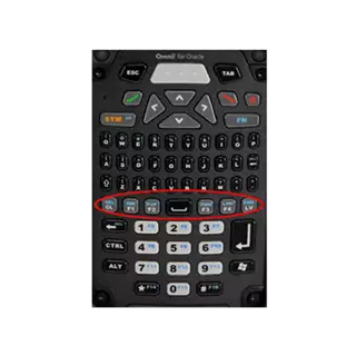 Symbol / Motorola Kiegészítő, Billentyűzet, Oracle Verzió, 66 Gomb, Qwerty, 6Fn (CSak Nyomógomb Pane