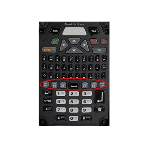 Symbol / Motorola Kiegészítő, Bill., Oracle Verzió, 66 Gomb, Qwerty, 6Fn (Komplett csomag, Szerszámm