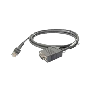 Zebra Kábel, RS232, 9Pin, Egyenes, 2M (Tápellátás: 12V külső Tápegység szükséges)