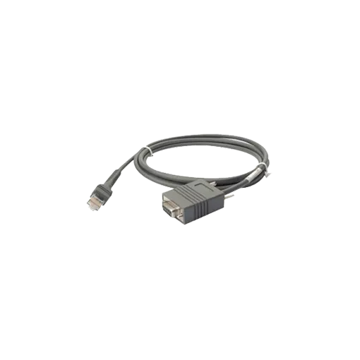 Zebra Kábel, RS232, 9Pin, Egyenes, 2M (Tápellátás: 12V külső Tápegység szükséges)
