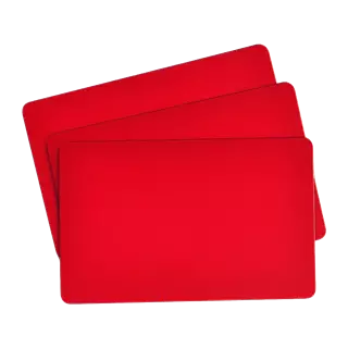 Zebra Plasztik kártya nyomtató PVC Kártya, 30 mil CR80, Piros