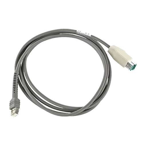 Zebra Kábel, USB (Power Plus), egyenes, árnyékolt, 12 V, 2,1M